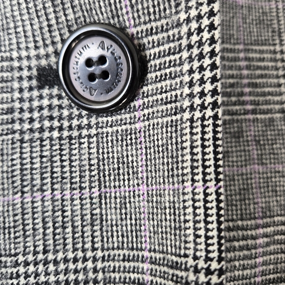 AQUASCUTUM LONDON British Luxury 100% Wool Grey Women's Blazer. Size 10 - Picture 3 of 15